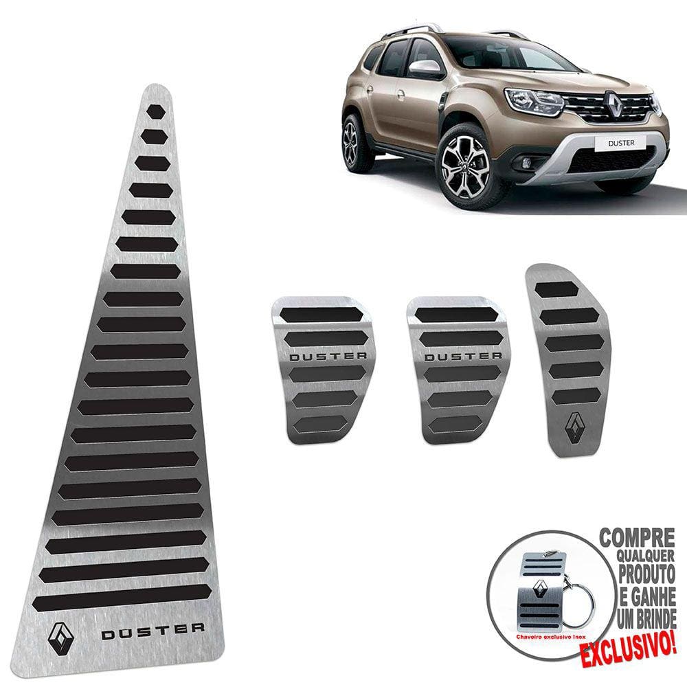 Descanso + Pedaleira Manual Renault Duster 2021 Preto
