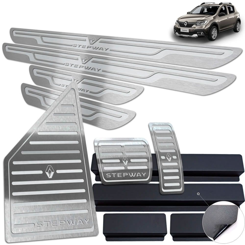 Descanso Pedaleira Automático Soleira Stepway 2020 21 Prata