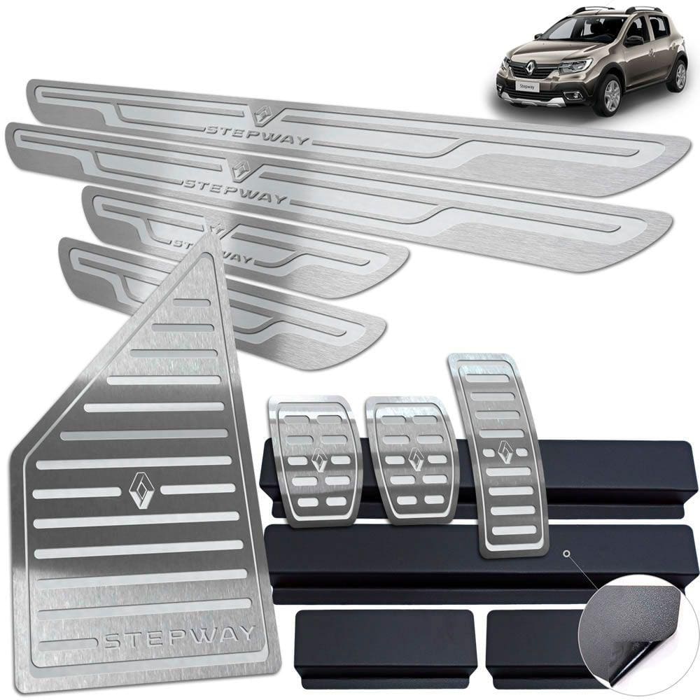 Descanso Pedaleira Manual Soleira Stepway 2020 2021 Prata