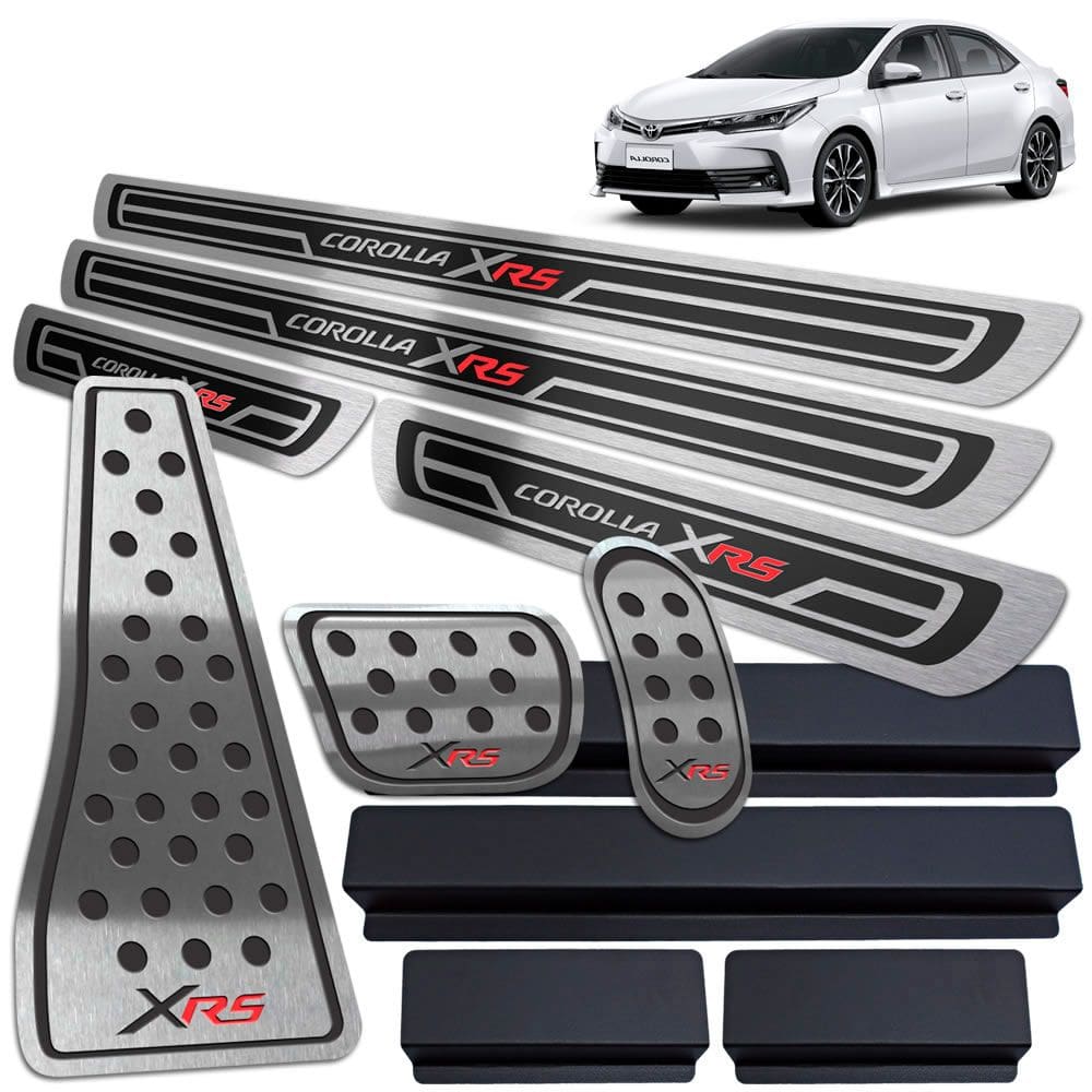 Soleira Pedaleira Descanso Corolla Xrs 2014 A 2019 Preto A.R