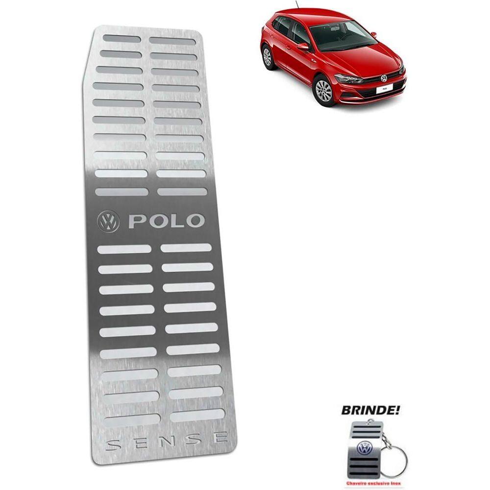 Descanso de Pé Gravação em Prata Polo Sense Aço inox