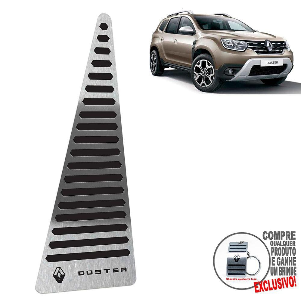 Descanso De Pé Aço Inox Renault Duster 2021 Preto
