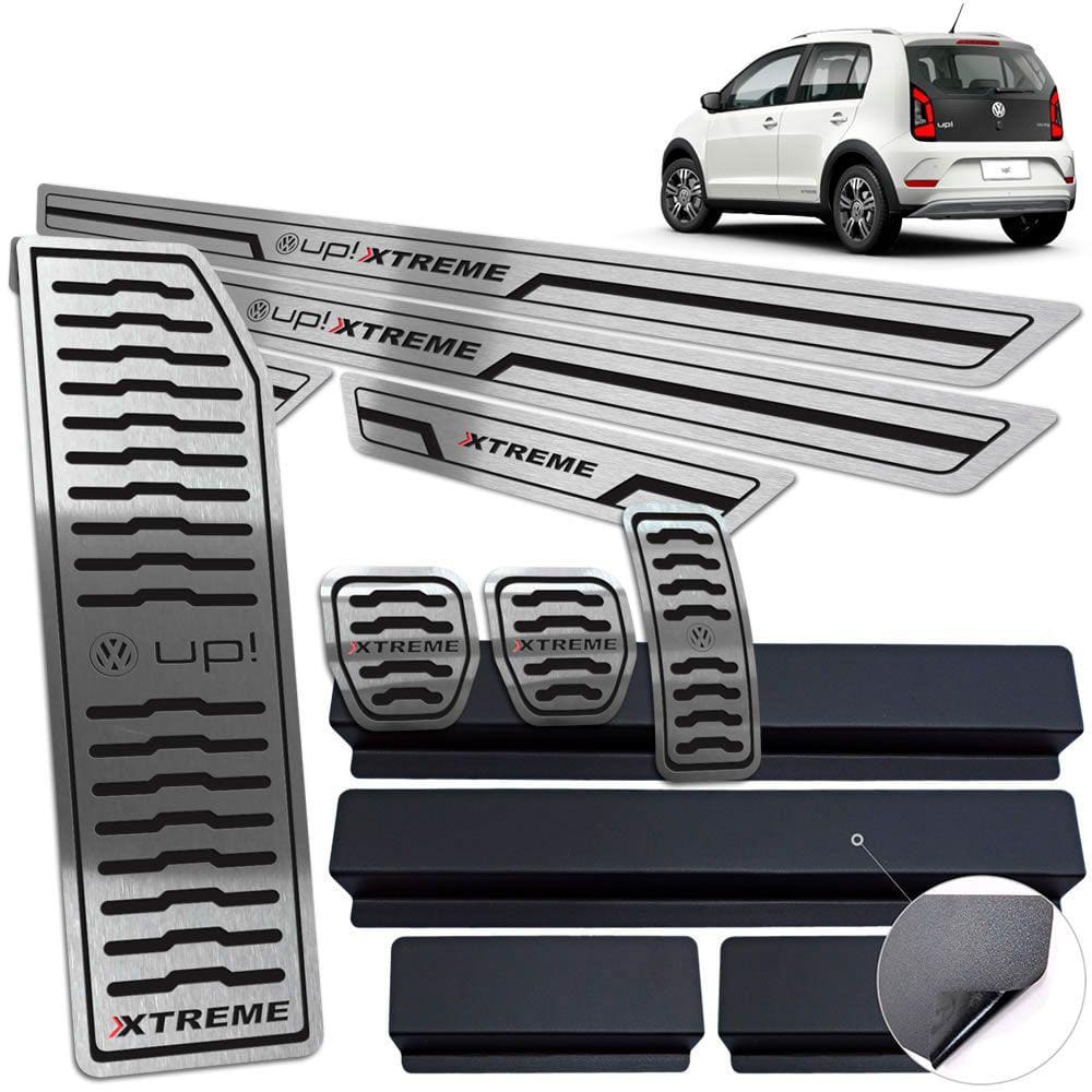 Up Xtreme Descanso + Pedaleira + Soleiras Preto Baixo Relevo