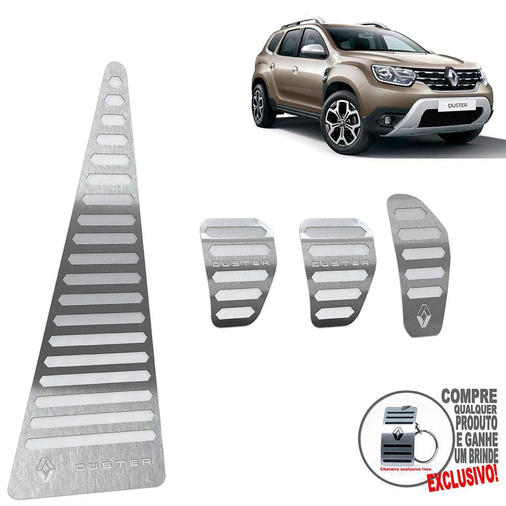 Descanso + Pedaleira Manual Renault Duster 2021 Prata