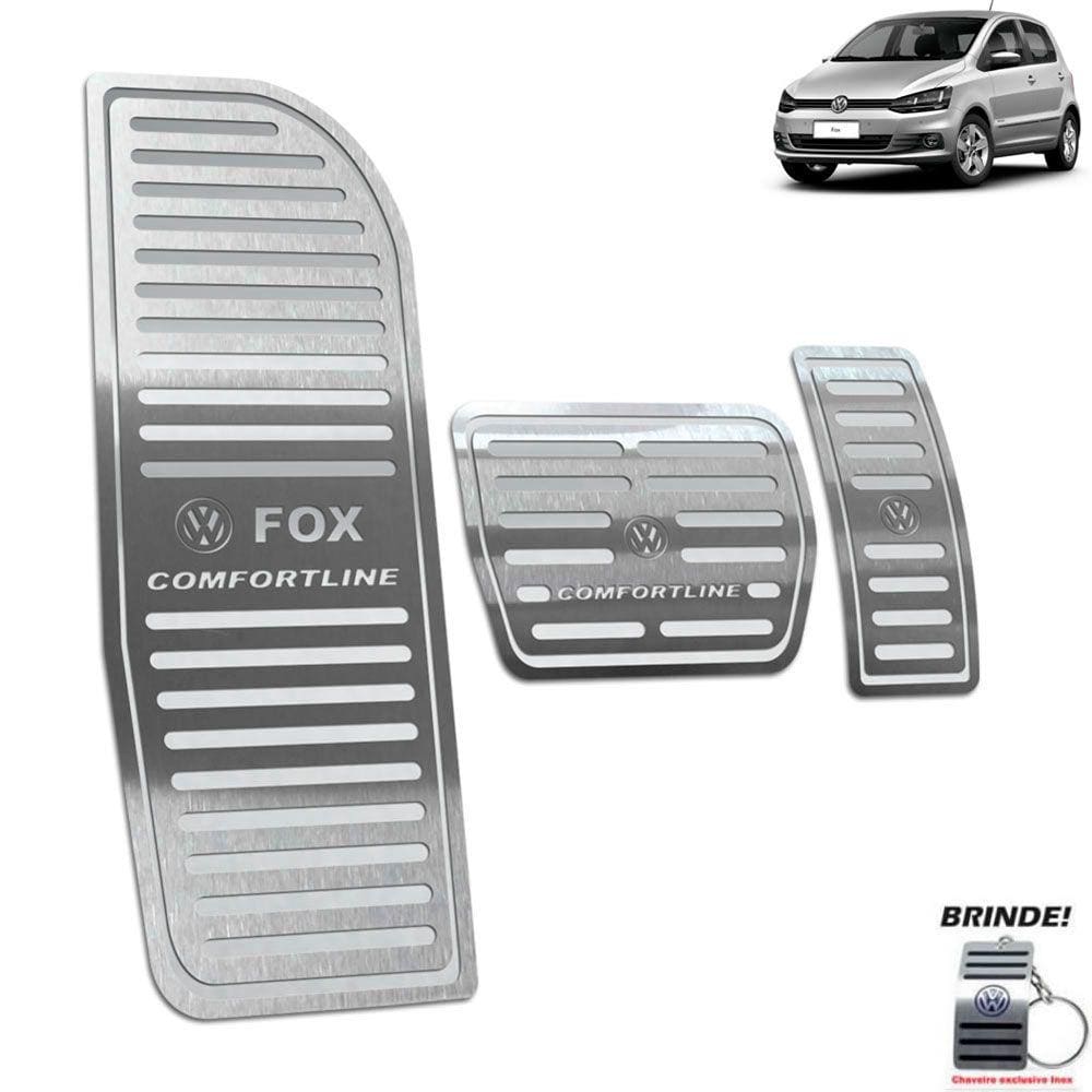 Pedaleira Automático Descanso Fox Comfortline 2014 20 Prata