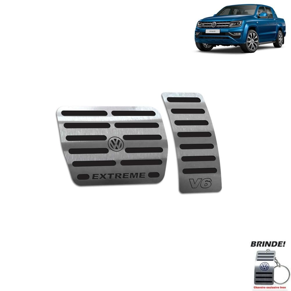 Pedaleira Automático Amarok V6 Extreme 2018 a 2021 Preto