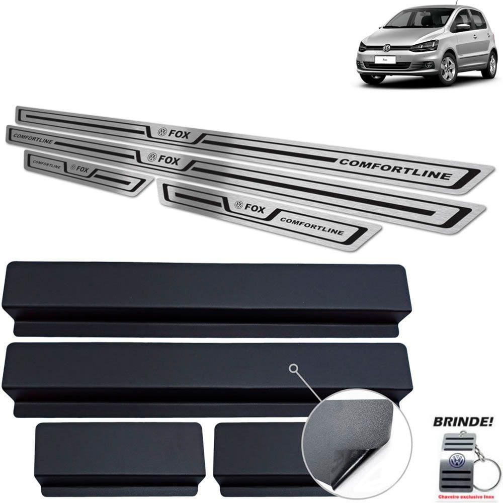 Soleira Fox Comfortline 2014 a 2020 Preto Baixo Relevo