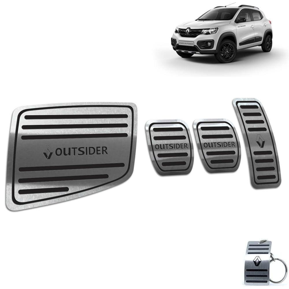 Descanso + Pedaleira Manual Kwid Outsider Preto