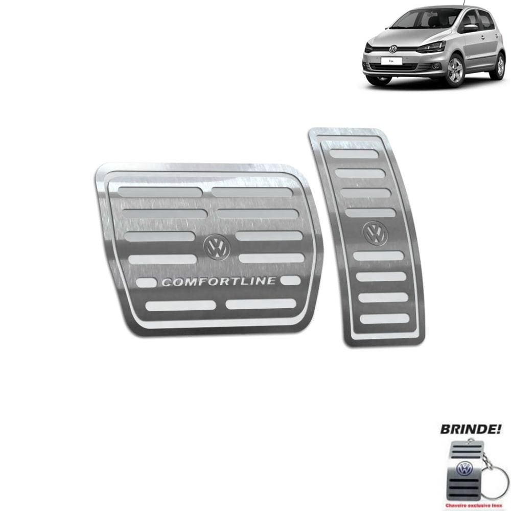 Pedaleira Automático Fox Comfortline 2014 A 2020 Prata