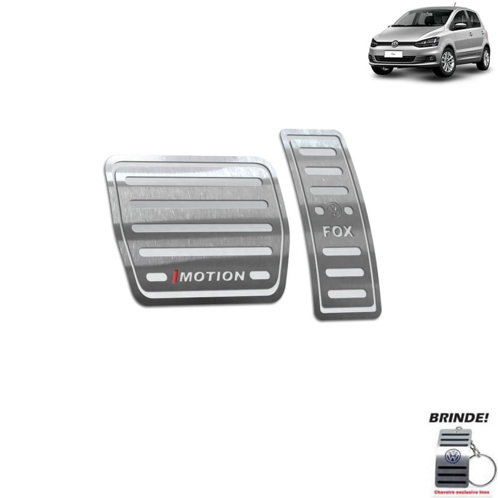 Pedaleira Automático Volkswagen Fox I-Motion 2015 2020 Prata