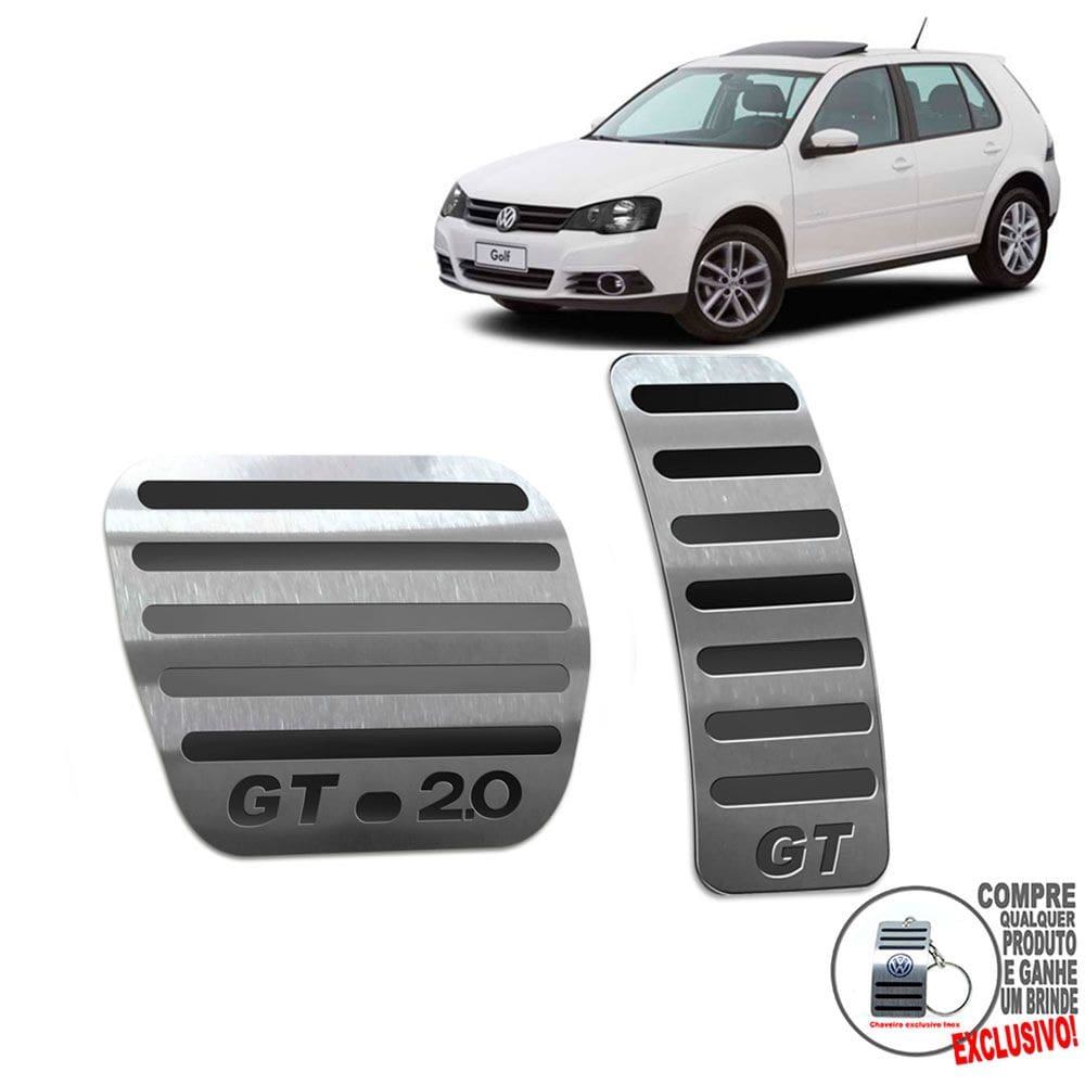 Pedaleira Automático Volkswagen Golf Gt 2007 A 2013 Preto