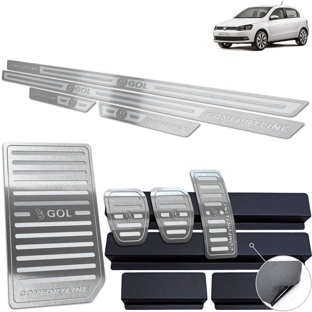 Descanso Pedaleira Soleira Gol Comfortline G6 G7 Prata