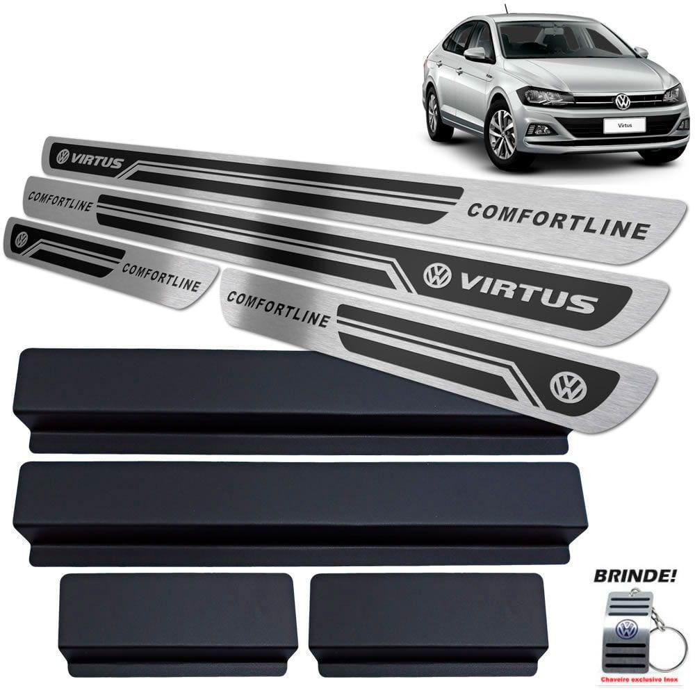 Soleiras Preto Alto Relevo Virtus Comfortline 2018 a 2020