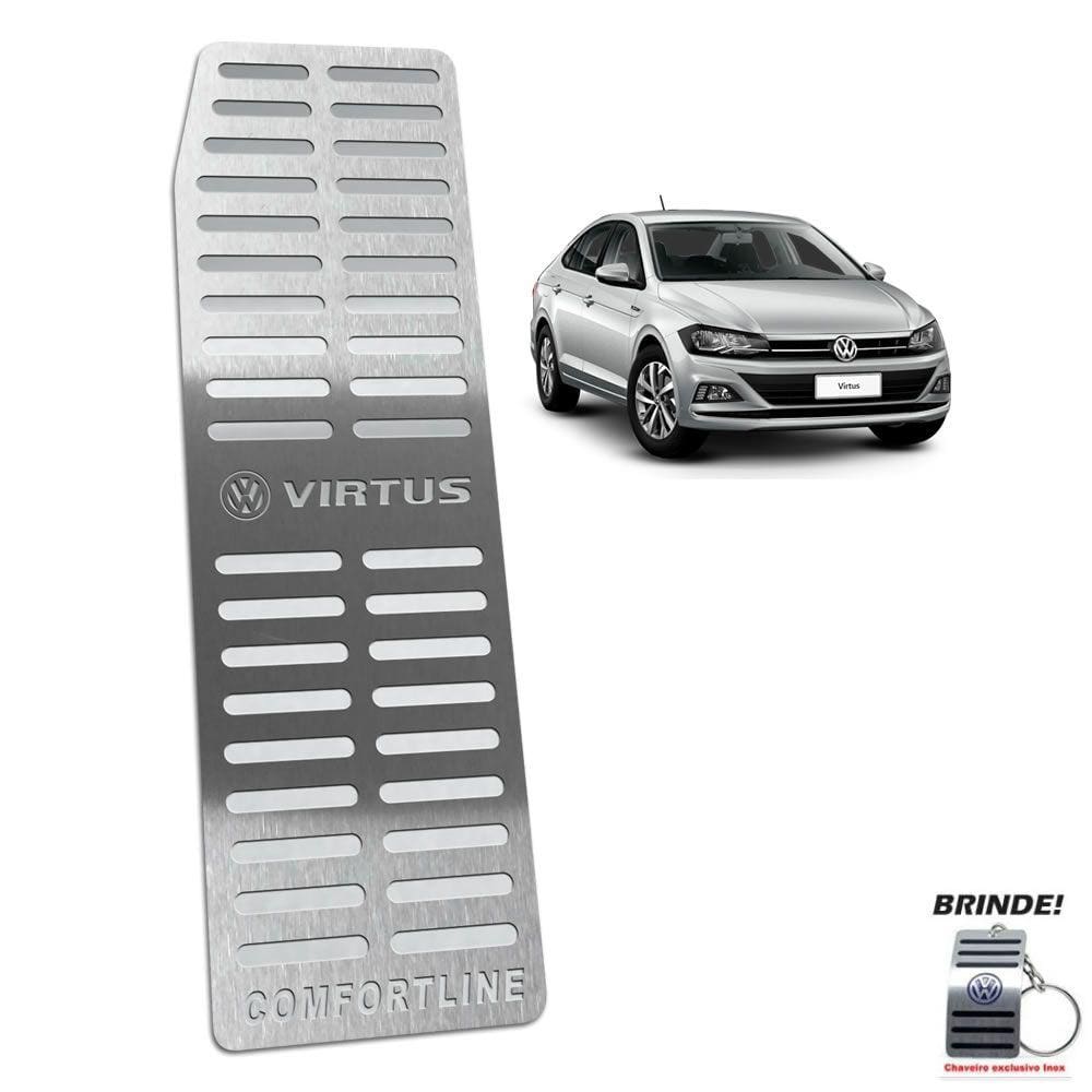 Descanso de Pé Gravação Prata Virtus Comfortline 2018 a 2020