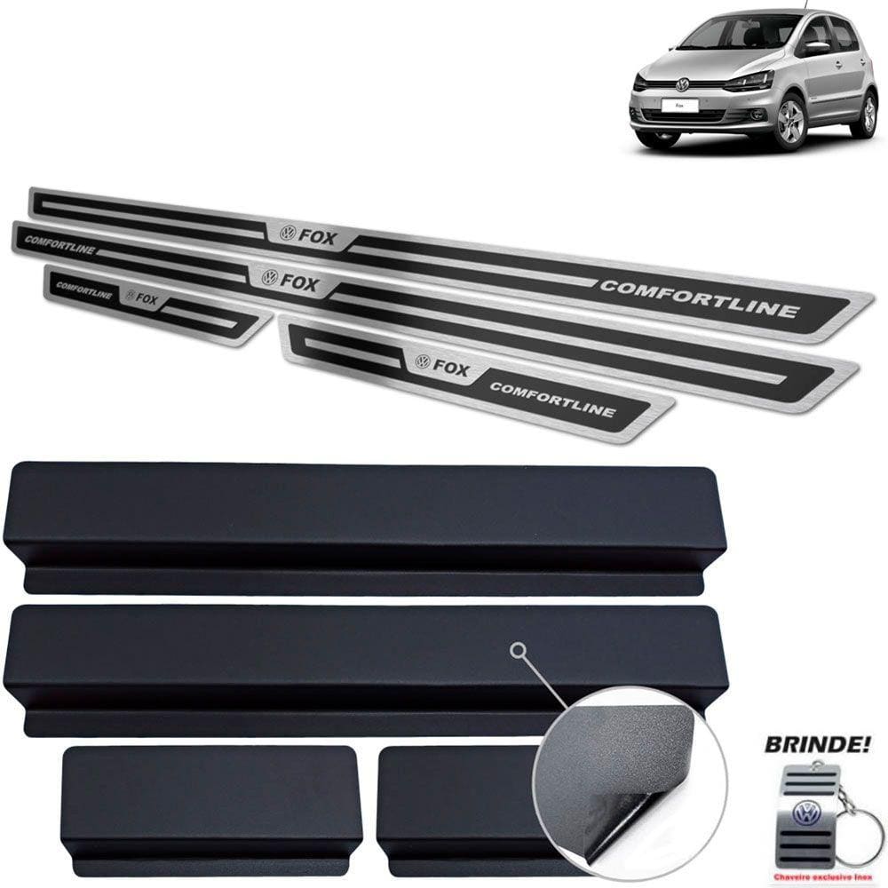 Soleira Fox Comfortline 2014 a 2020 Preto Alto Relevo