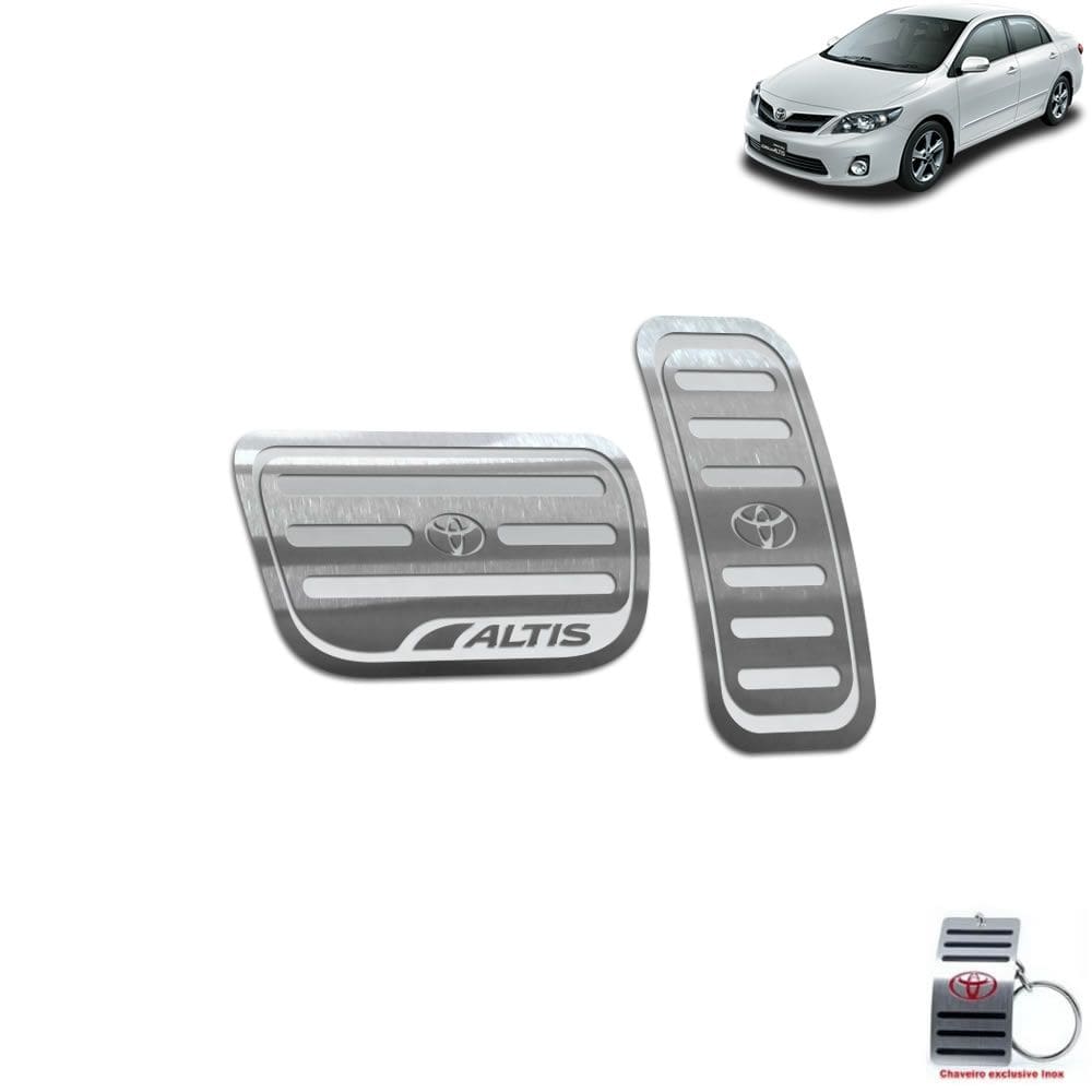 Pedaleira Automático Toyota Corolla Altis 2003 A 2013 Prata
