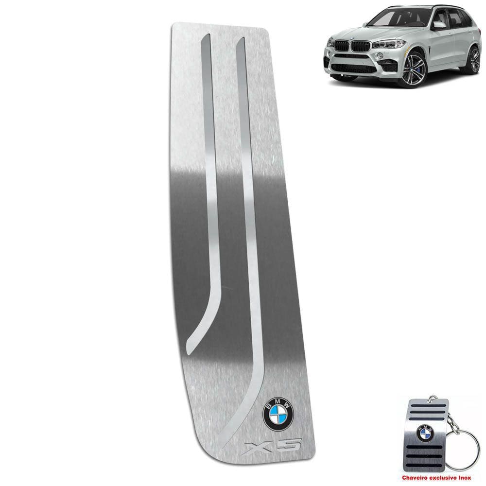 Descanso De Pé Em Aço Inox Bmw X5 2015 a 2021 Prata