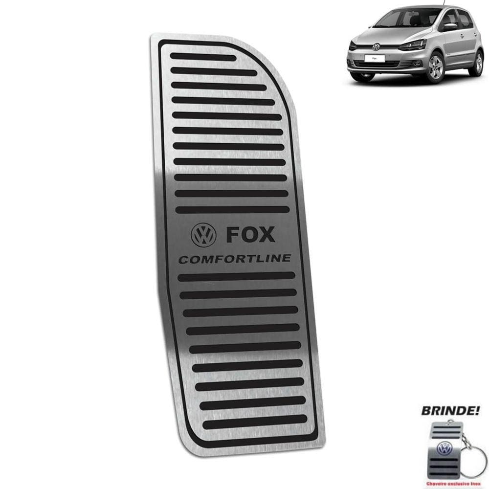 Descanso De Pé Aço Inox Fox Comfortline 2014 A 2020 Preto