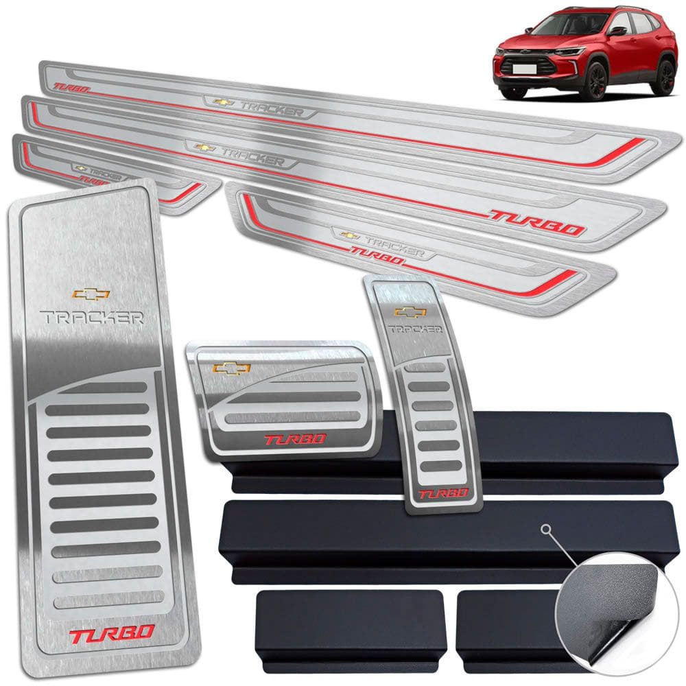 Descanso Pedaleira Aut Soleira Tracker Turbo 2020 2022 Prata