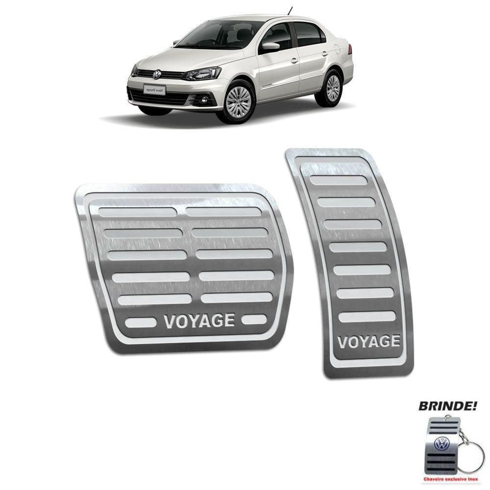 Pedaleira Automático Volkswagen Voyage 2010 A 2020 Prata