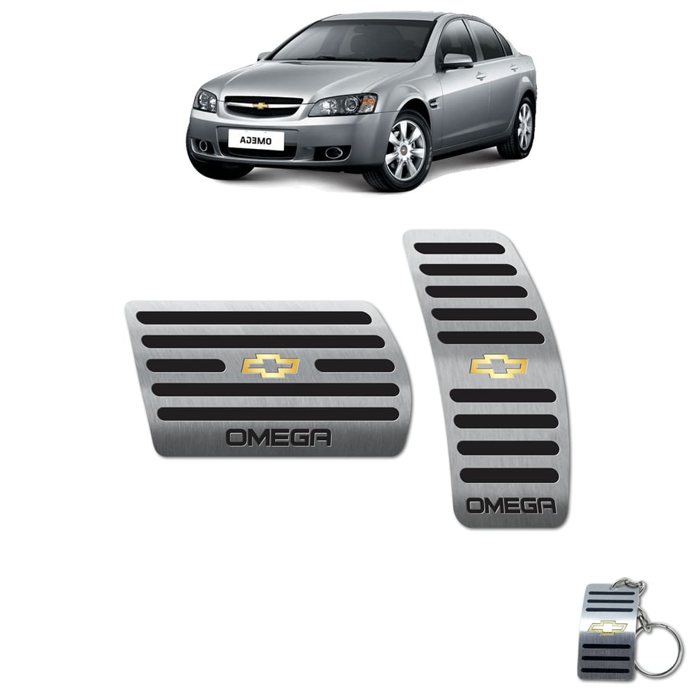 Pedaleira Automático Chevrolet Omega Cd 2008 A 2011 Preto
