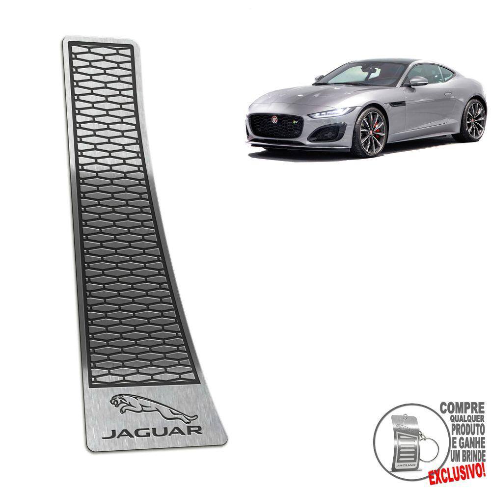 Descanso de Pé Em Aço Inox Jaguar F Type 2021 Preto