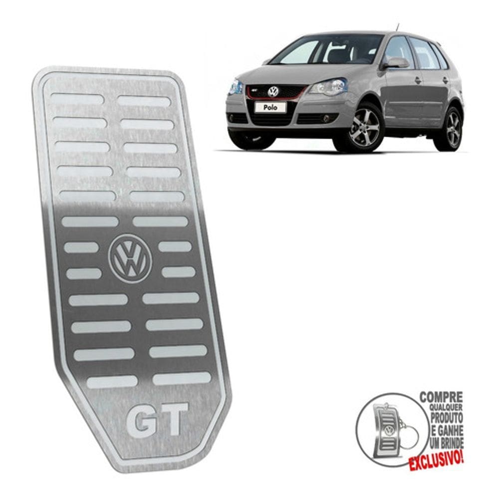 Descanso De Pé Volkswagen Polo GT 2009 2010 Prata