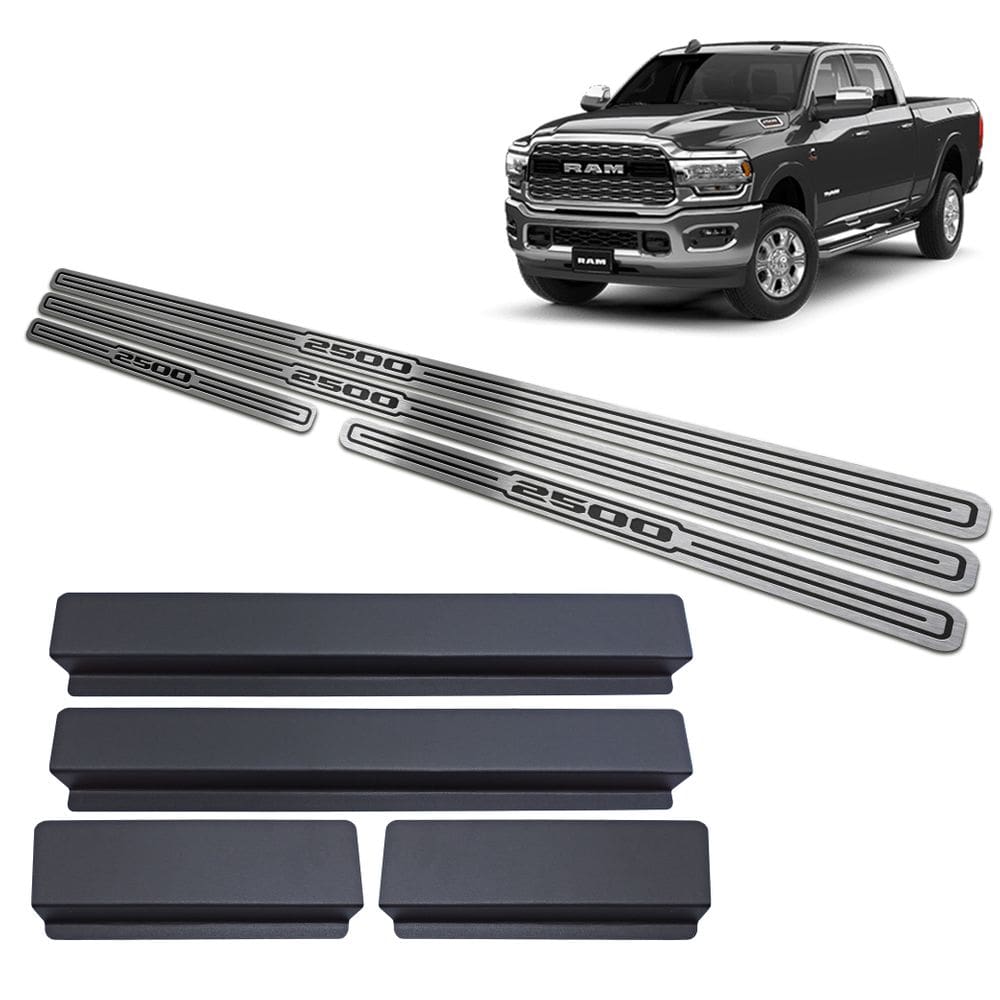 Soleira Dodge Ram 2500 2021 Preto Baixo Relevo