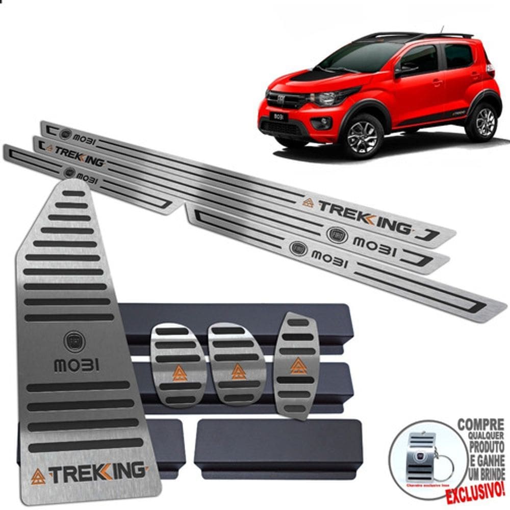 Pedaleira Soleira Descanso Preto Mobi Trekking 2021 2022/