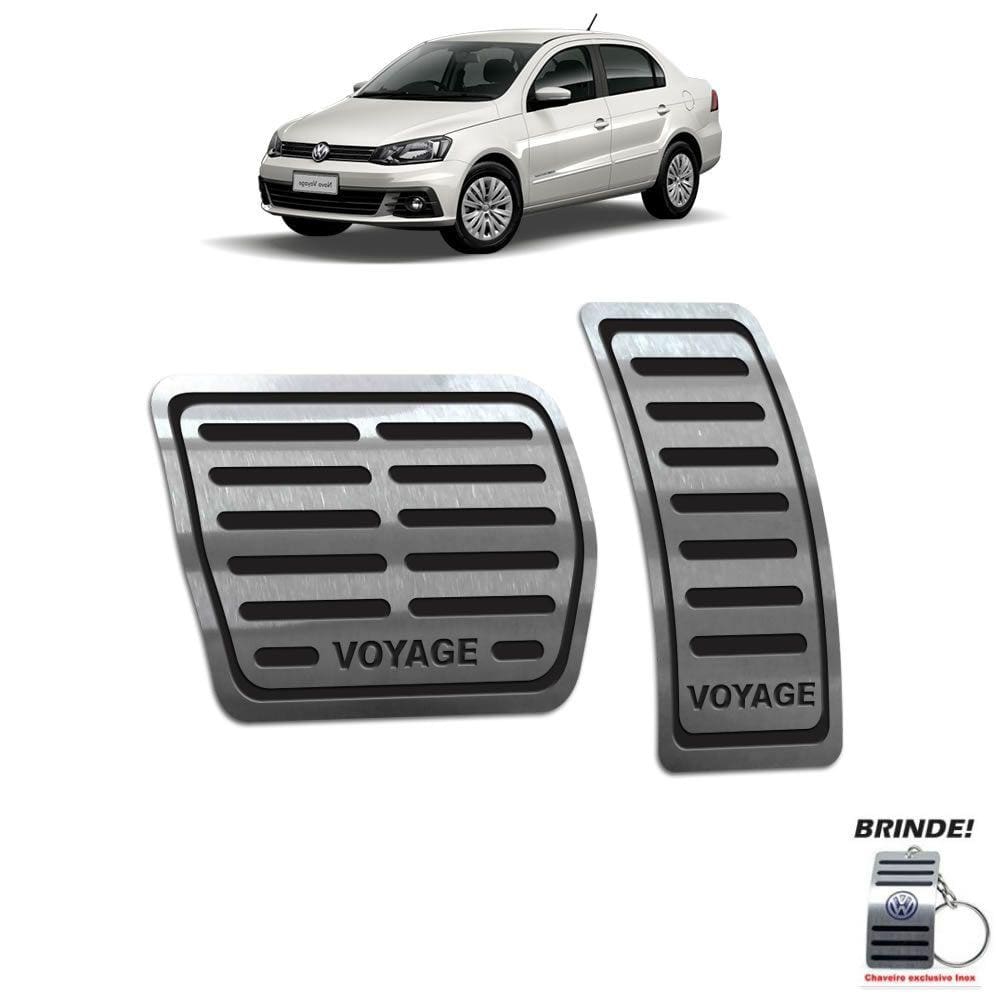 Pedaleira Automático Volkswagen Voyage 2010 A 2020 Preto