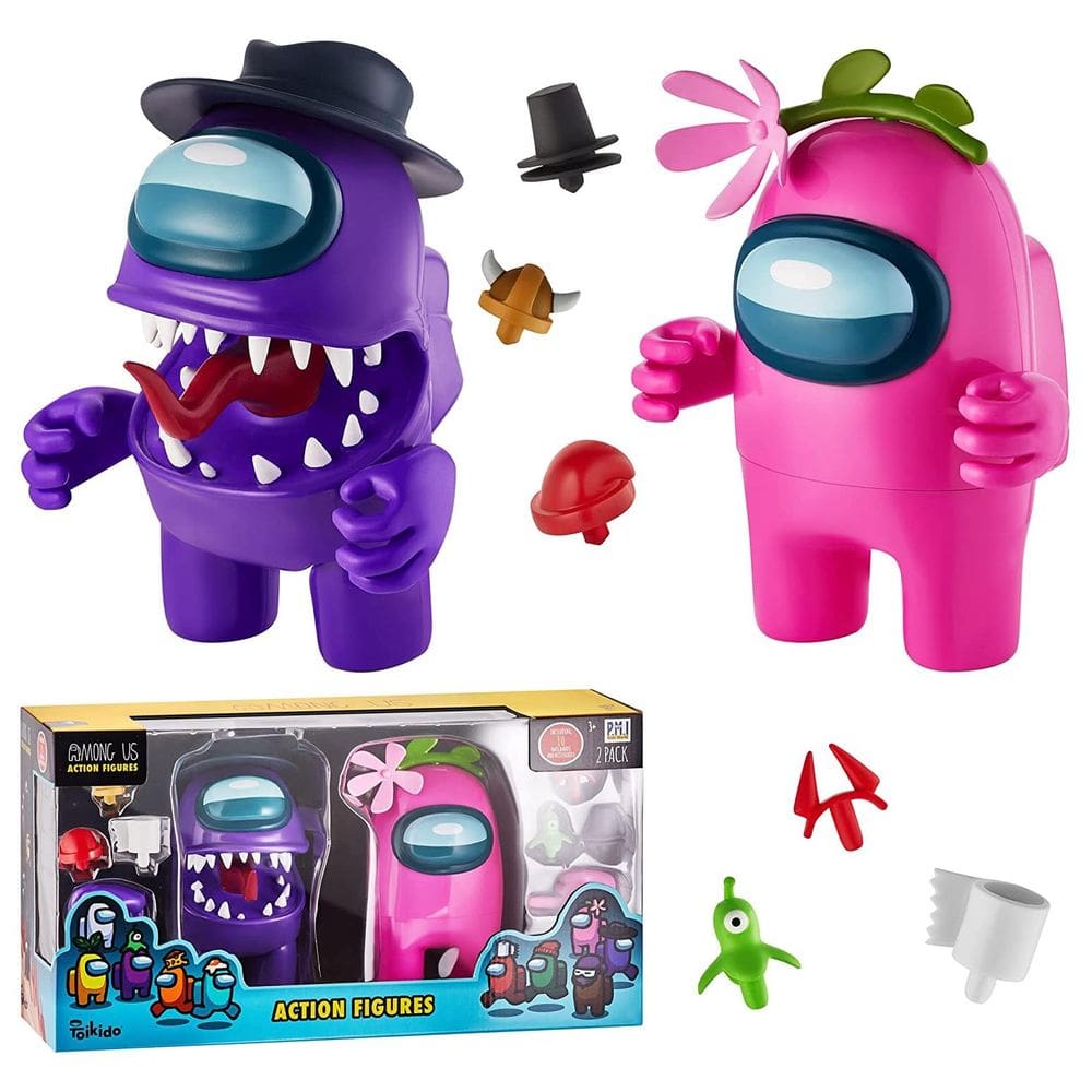 Entre Nós Stamper Crewmate Roxo Impostor Rosa Flor Chapéu 7 ”