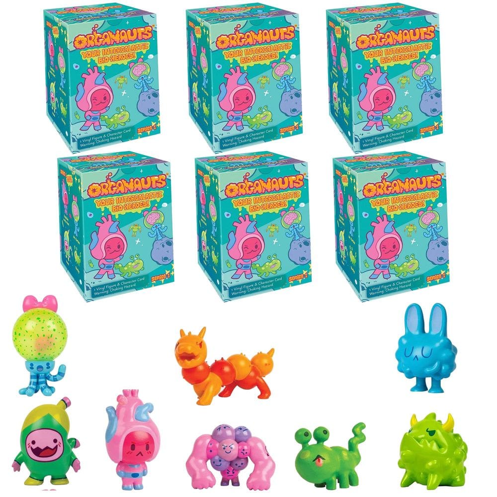 Organauts Organ Learning Toy Figuras 6pk Bio-Heróis Espaciais