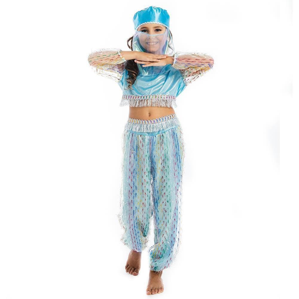 Harém mágico Jasmine Princess tamanho L Girls Blue Costume