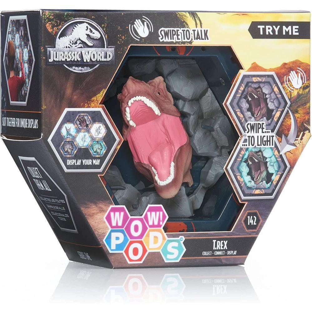 Tiranossauro T. Rex Jurassic World Camp Cretáceo WOW Pods