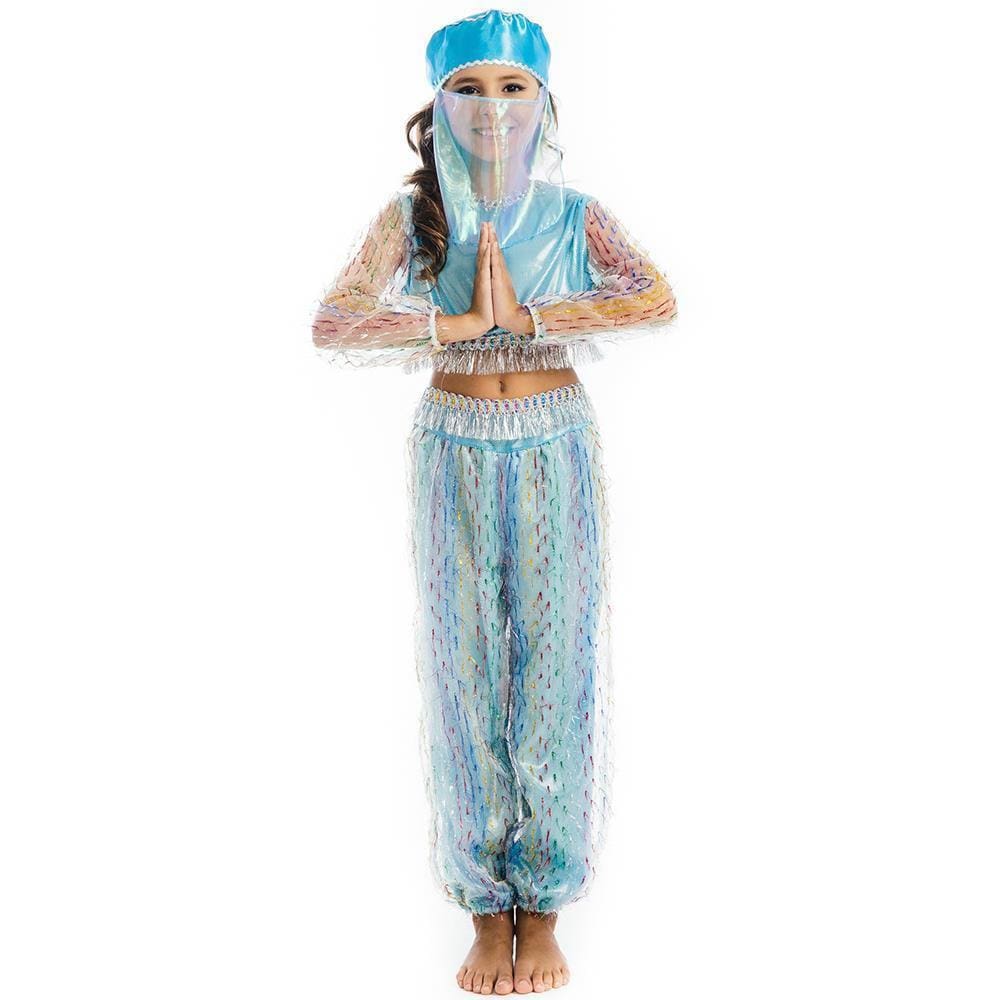 Harém mágico Jasmine Princess tamanho S Girls Blue Costume