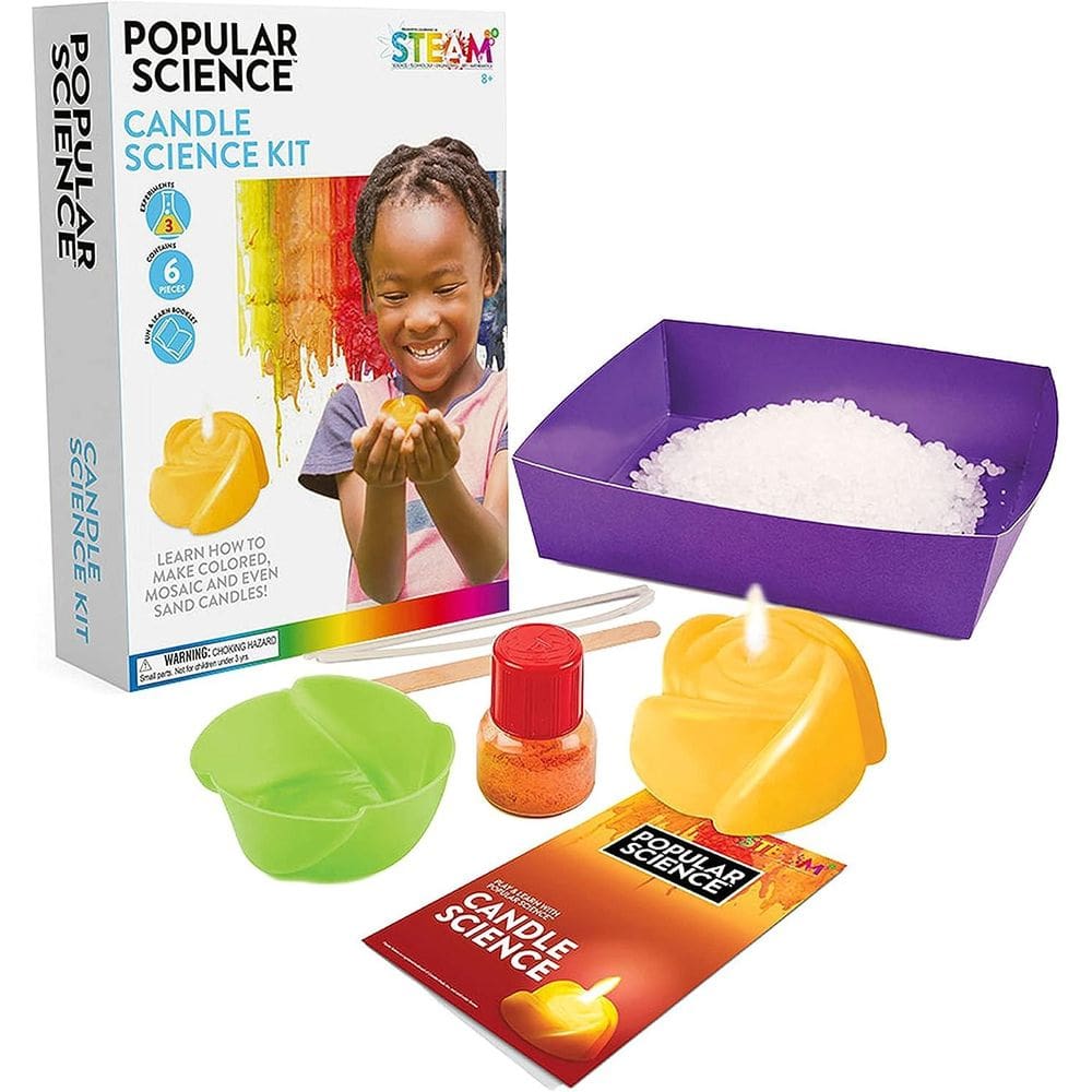 Kit científico popular Science Candle para crianças, mosaico