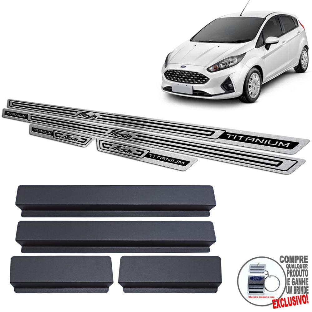 Soleira Baixo Relevo Ford New Fiesta Titanium 2018 2019