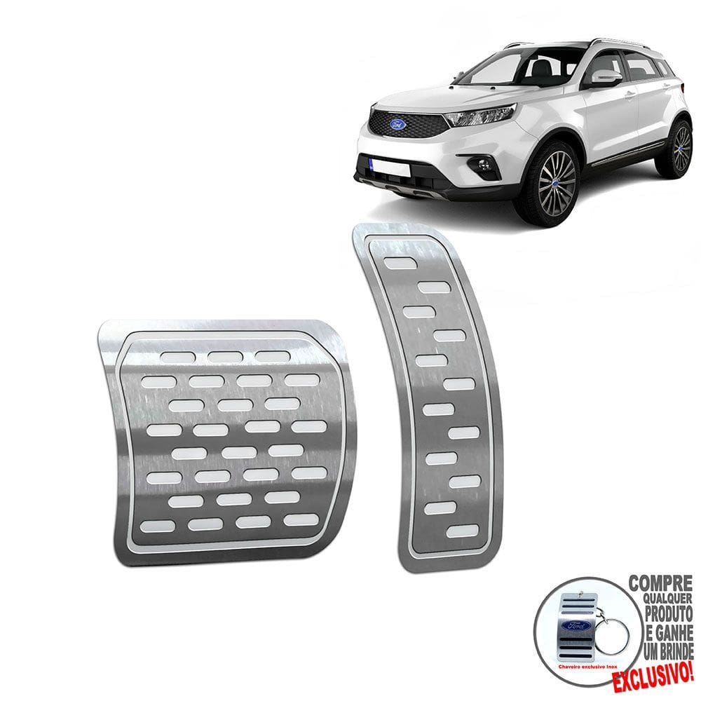 Pedaleira Automático Gravação em Prata Ford Territory