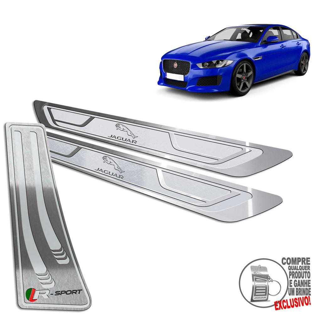 Descanso Soleira Alto Relevo Jaguar Xe R Sport 2016 A 2019