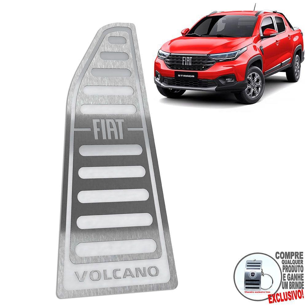 Descanso De Pé Em Aço Inox Fiat Strada Volcano