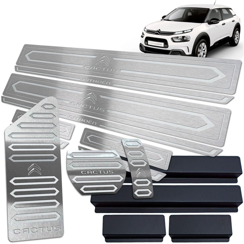 Descanso Soleira Pedaleira Automático Inox Citroen C4 Cactus