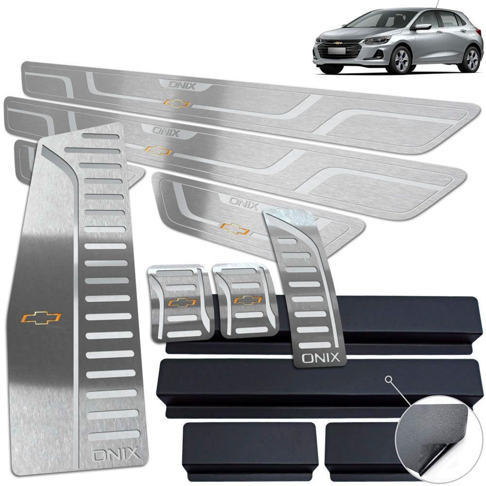 Descanso Soleira Pedaleira Manual Prata Chevrolet Onix 2020