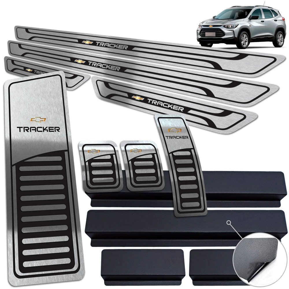 Descanso Soleira Pedaleira Manual Preto Tracker 2020