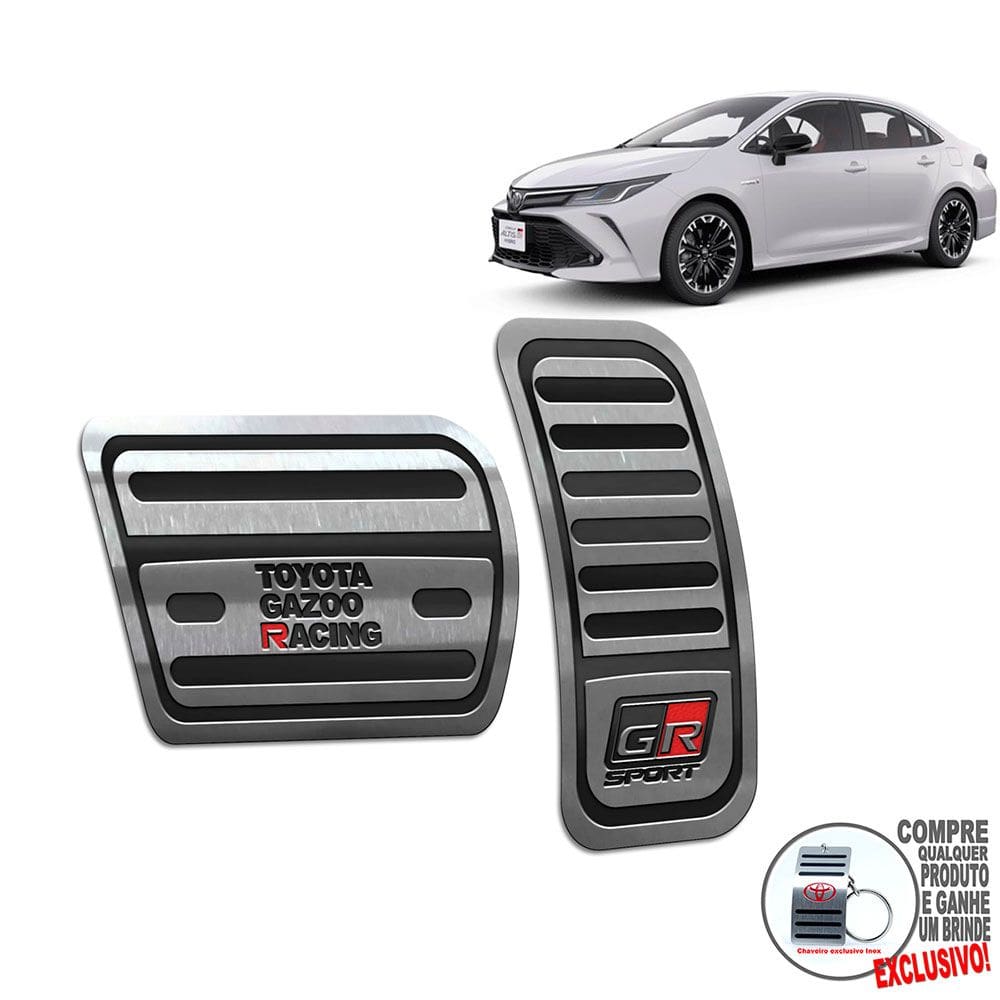 Pedaleira Toyota Corolla Gr Sport 2020 A 2022 Preto