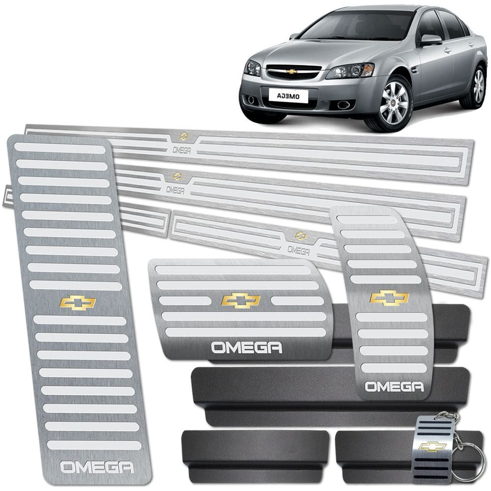 Descanso Pedaleira Soleira Omega Cd 2008 A 2011 Prata