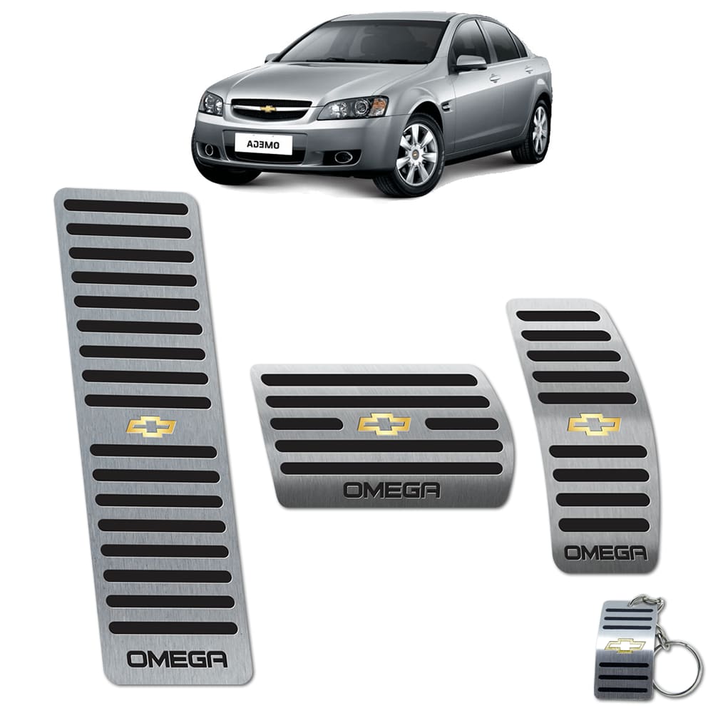 Descanso + Pedaleira Chevrolet Omega Cd 2008 A 2011 Preto