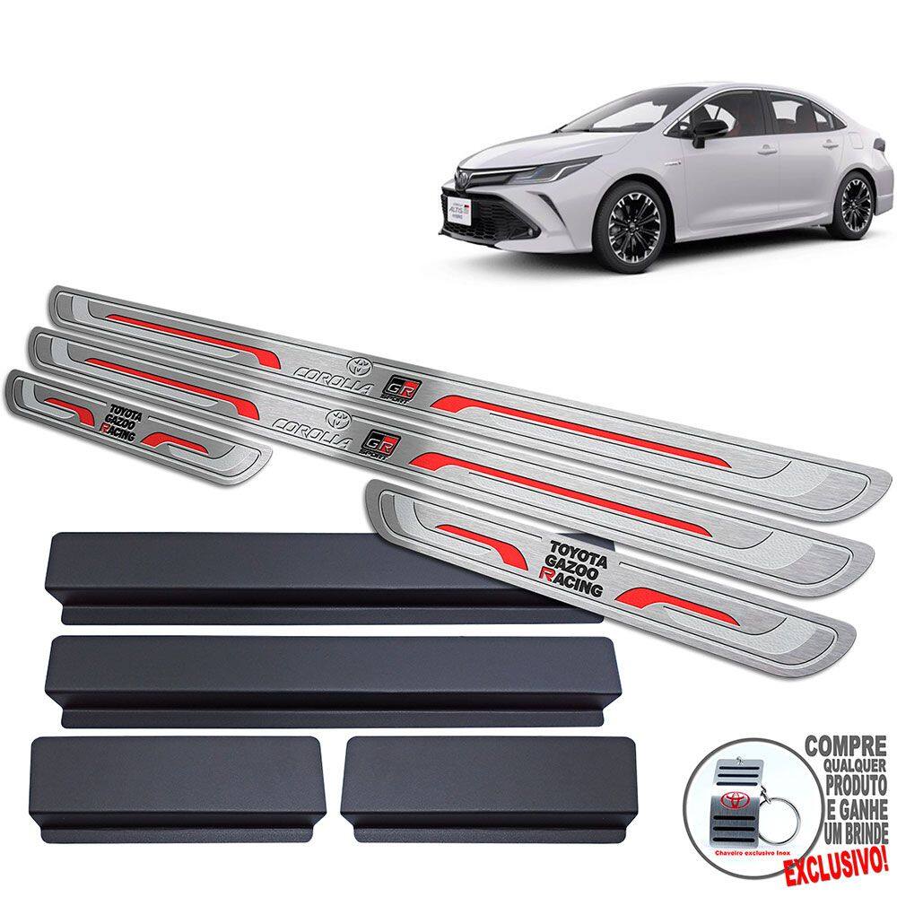 Soleira Corolla Gr Sport 2020 A 2022 Prata Baixo Relevo