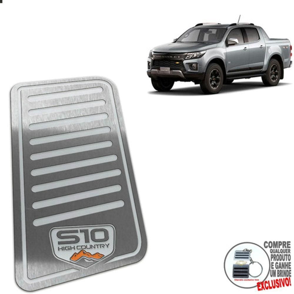 Descanso De Pé Chevrolet S10 High Country 2022 Prata
