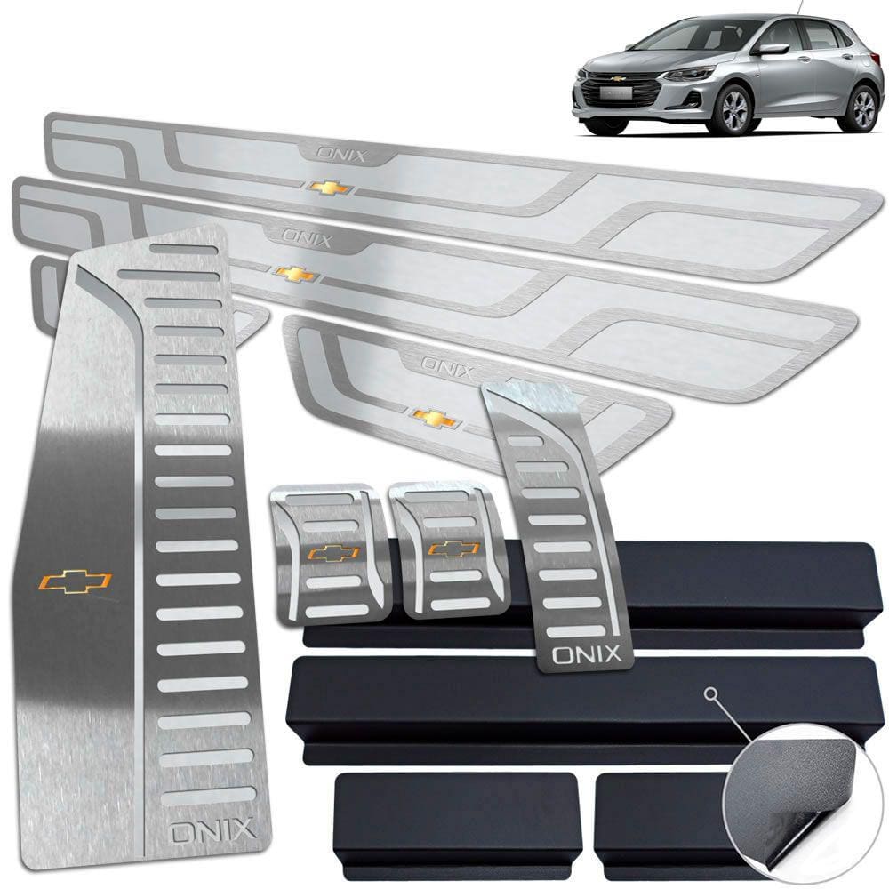 Descanso Pedaleira Manual Soleira Chevrolet Onix 2020 Prata