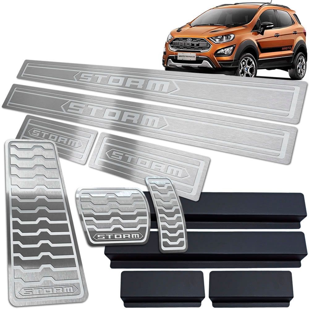 Soleira Descanso Pedaleira Prata Ecosport Storm 2018 A 2020